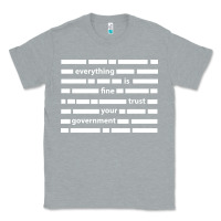 Heather Grey Everything is fine trust your government Classic Tee - linhVisuals