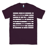 Plum Everything is fine trust your government Classic Tee - linhVisuals