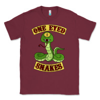 Burgundy one eyed snakes Classic Tee - linhVisuals