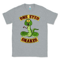 Heather Grey one eyed snakes Classic Tee - linhVisuals