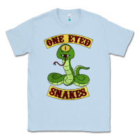Dusty Blue one eyed snakes Classic Tee - linhVisuals
