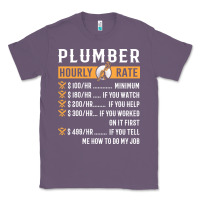 Lavender funny plumber gifts   plumber hourly rate hoodie Classic Tee - linhVisuals