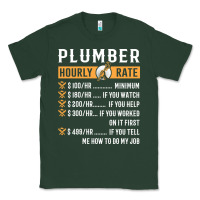 Sports Green funny plumber gifts   plumber hourly rate hoodie Classic Tee - linhVisuals
