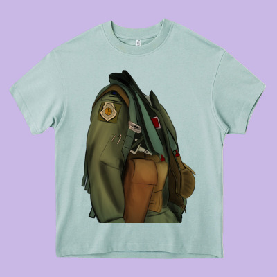 English Pointer Airforce Heavy Core Tee Designed By Ranaportraitstore