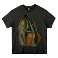 Asphalt english pointer airforce Heavy Core Tee - RanaPortraitStore