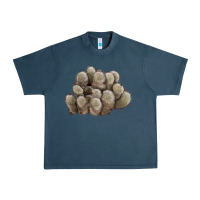 Midnight Navy brown flowered cactus Urban Heavy Tee - LillyAllenDesigns