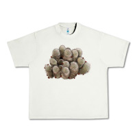 Pistachio brown flowered cactus Urban Heavy Tee - LillyAllenDesigns