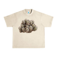 Sandshell brown flowered cactus Urban Heavy Tee - LillyAllenDesigns