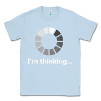 Dusty Blue funny programmer i'm thinking t shirt Classic Tee - linhVisuals