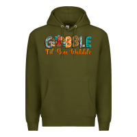 Army Green gobble till you wobble Premium Hoodie - BarkalooDesign