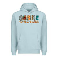 Blue Mist gobble till you wobble Premium Hoodie - BarkalooDesign