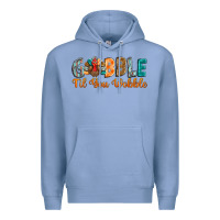 Colony Blue gobble till you wobble Premium Hoodie - BarkalooDesign