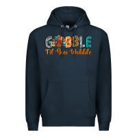 Navy gobble till you wobble Premium Hoodie - BarkalooDesign