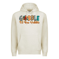 Oatmeal Heather gobble till you wobble Premium Hoodie - BarkalooDesign
