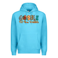 Ocean Blue gobble till you wobble Premium Hoodie - BarkalooDesign