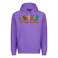Purple gobble till you wobble Premium Hoodie - BarkalooDesign