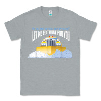 Heather Grey funny snow plow driver shirt   gift for snowplow drivers t shirt Classic Tee - linhVisuals