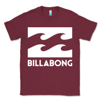 Burgundy BILLABONG WAVE Classic Tee - linhVisuals