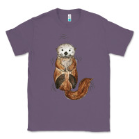 Lavender otter Classic Tee - linhVisuals