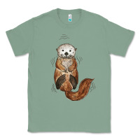 Sage otter Classic Tee - linhVisuals