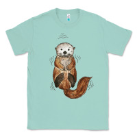 Seafoam otter Classic Tee - linhVisuals