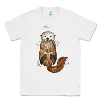 White otter Classic Tee - linhVisuals