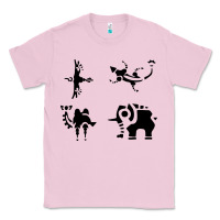 Bubblegum Pink divine beasts symbols Classic Tee - linhVisuals