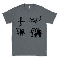 Charcoal Heather divine beasts symbols Classic Tee - linhVisuals