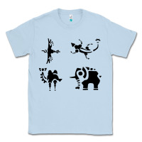 Dusty Blue divine beasts symbols Classic Tee - linhVisuals
