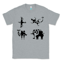 Heather Grey divine beasts symbols Classic Tee - linhVisuals