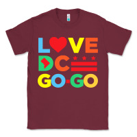 Burgundy #love dc go go Classic Tee - linhVisuals