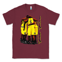 Burgundy fab 5 Classic Tee - linhVisuals