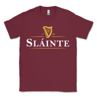 Burgundy slainte irish drink Classic Tee - linhVisuals