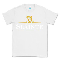 White slainte irish drink Classic Tee - linhVisuals