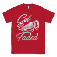 Red get faded barber barbershop hairdresser pullover hoodie Classic Tee - linhVisuals