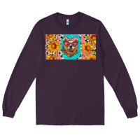 Mama Bear With Sunflowers And Glasses License Plate Long Sleeve Tee | Teevron
