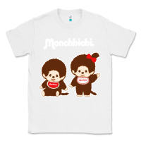 White monchichi Classic Tee - linhVisuals