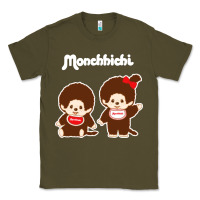Army Green monchichi Classic Tee - linhVisuals