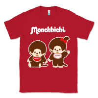 Red monchichi Classic Tee - linhVisuals