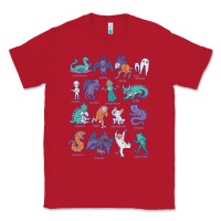 Red cryptid creatures   mythology Classic Tee - linhVisuals