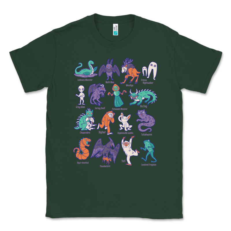 Cryptid Creatures   Mythology Classic Tee by linhVisuals | Teevron
