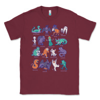Burgundy cryptid creatures   mythology Classic Tee - linhVisuals