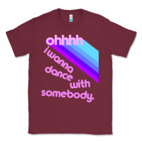 Burgundy ohhhhh i wanna dance with somebody Classic Tee - linhVisuals