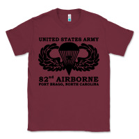 Burgundy army 82nd airborne Classic Tee - linhVisuals