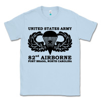 Dusty Blue army 82nd airborne Classic Tee - linhVisuals