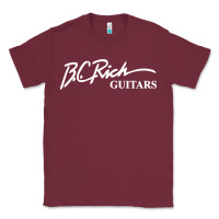 Burgundy bc rich guitar Classic Tee - linhVisuals