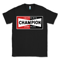 Black champion spark plugs company Classic Tee - linhVisuals