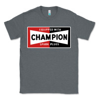 Charcoal Heather champion spark plugs company Classic Tee - linhVisuals