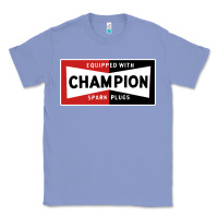 Colony Blue champion spark plugs company Classic Tee - linhVisuals