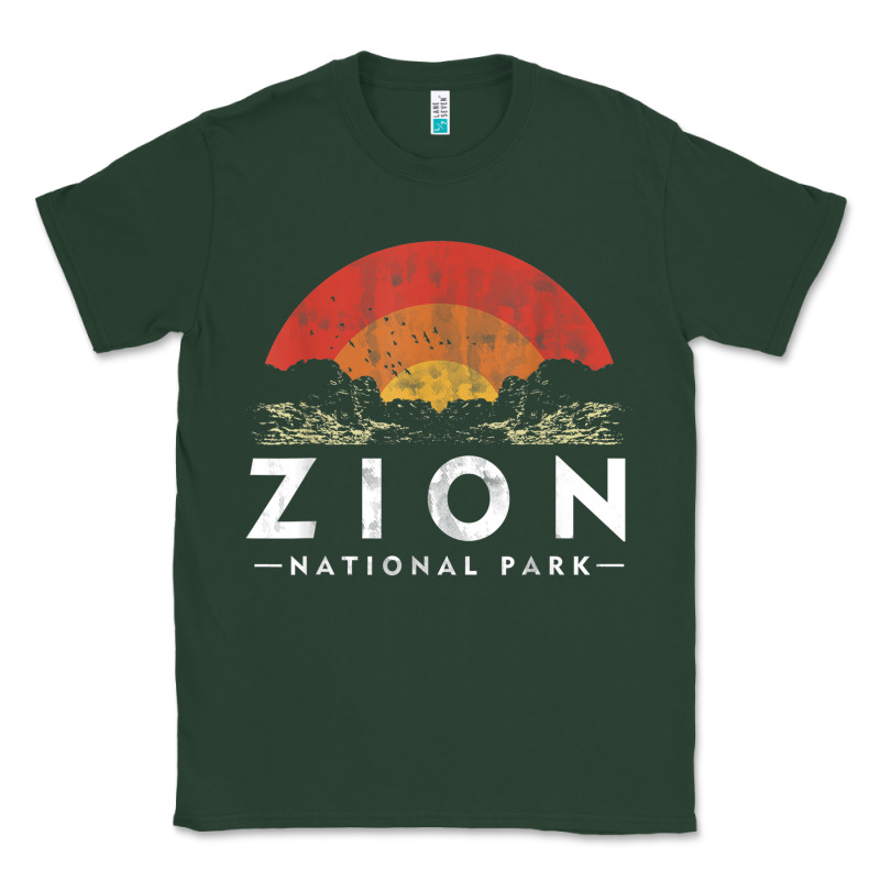 Retro Zion National Park Us Vintage Utah Adventure Hiking Classic Tee by linhVisuals | Teevron